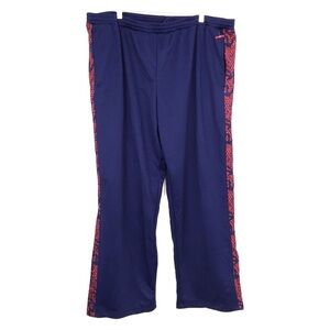 Athletech Navy Blue + Red Striped Jogger Pants 2X